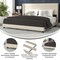 Flash Furniture Beige Queen Platform Bed with Headboard YK-1078-BEIGE-K-GG - alternate 9